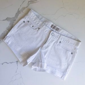 Banana Republic White Denim Shorts - size 25/0P